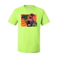 thumbnail image 2 of Cute Smiling Neon Pitbull Dog Breed Dog Lover Men's Graphic T-Shirt, Safety Green, 2XL, 2 of 3