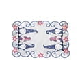 thumbnail image 2 of Cififendec 4th of July Embroidered Placemat, 17.72"×11.81", Patriotic Hollow Butterfly Star Table Mat for Independence Day Dining Table and Home Decor, 2 of 5