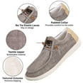 thumbnail image 3 of Alpine Swiss Flynn Mens Boat Shoes Casual Slip On Moccasin Loafers Sailing Deck Shoe So Light It Floats On Water, 3 of 7