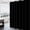 Black, variant on Xirurus Waterproof Shower Curtain Polyester Fabric Bath Curtain with Hooks, Black, 70.87 x 86.61 in / 180 x 220 cm