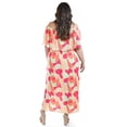 thumbnail image 3 of Vestido plisado Roman Fashion 2319 Talla Extra Naranja, 3 of 6