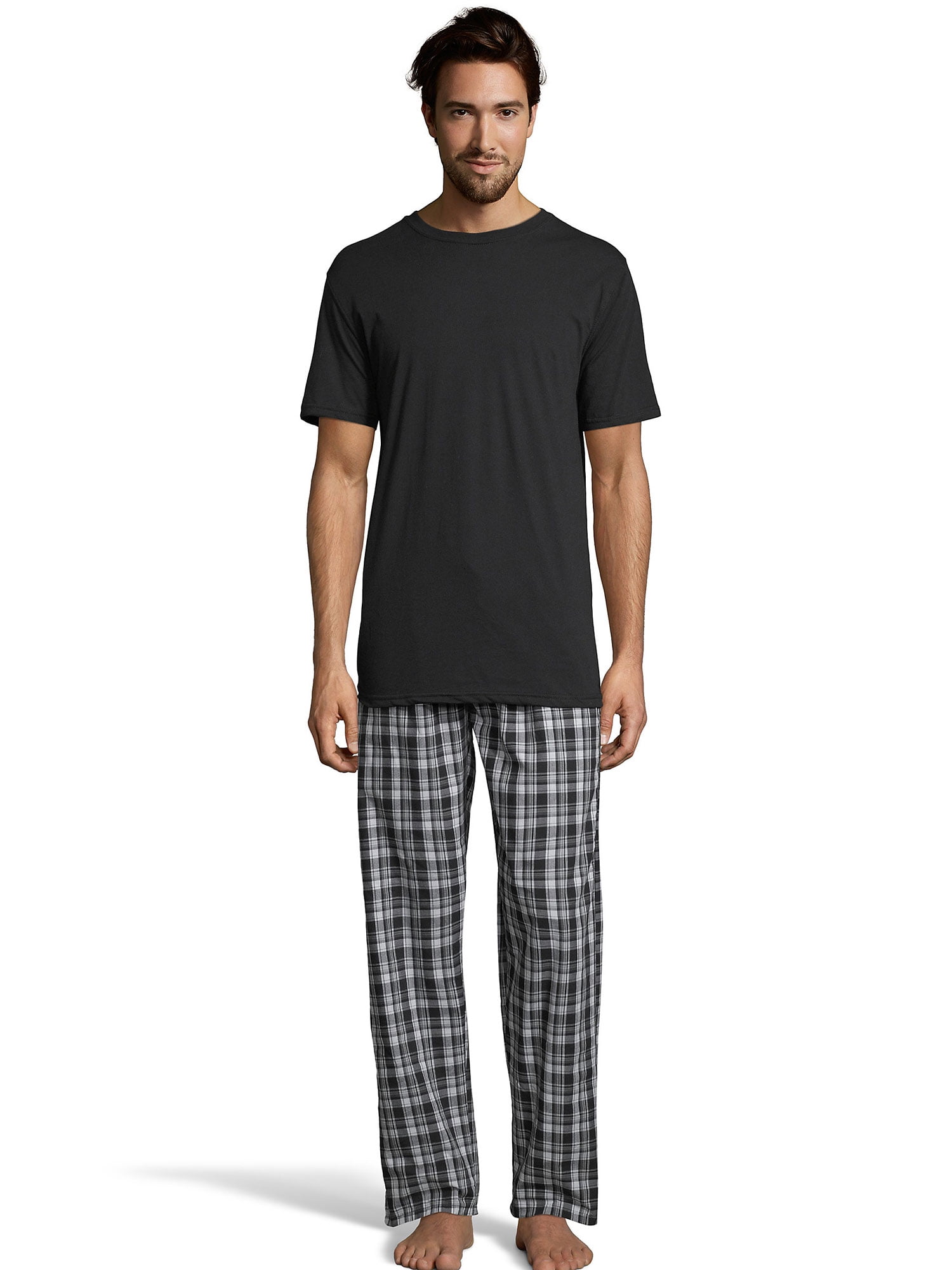 Hanes Men's Sleep Set with Woven Pants