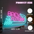 thumbnail image 3 of UPONRAY Back to The Future Neon Signs, 15.3"*10.2" Dimmable & USB-Powered LED Neon Light, Stylish Wall Decor for Bedroom, Game Room, Bar, Internet Cafe, Arcade, 3 of 7