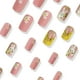 thumbnail image 4 of Uñas postizas a presión, regalos para mujeres, grafiti abstracto, flores de primavera, conejito de Pascua, uñas postizas cortas, 24 piezas, parche para uñas, 4 of 5