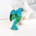 thumbnail image 5 of Accesorios de broche elegantes y personalizados, broche de pájaro animal, accesorio para traje, hebilla de bufanda de aceite por goteo, 5 of 5