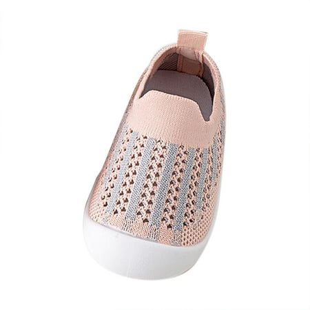 

fvwitlyh Running Shoes for Toddler Girls Toddler Shoes Mesh Slip On Socks Shoes Soft Sole Non Slip Wear Girl Shoes Size 10