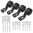 thumbnail image 1 of 1inch X 4ft Battery Tie Down Strap Kit With Stainless Steel Cam Buckle, Bracket And Screws For Boats, Luggage Belt, Cars, 1 of 5