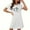 White, variant on Womens Nightgowns Short Sleeve Graphic Loungewear Holiday Black Nighty Crew Neck Soft Nightgowns