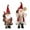 Red, variant on 2PCS Standing Santa Claus Christmas Figurine Figure Decoration