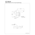 thumbnail image 2 of Kingston Brass CC13001K 1/2" FIP x 3/4" Hose Thread Angle Stop Valve with Flange, Polished Chrome, 2 of 2