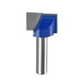 thumbnail image 1 of Unique Bargains 22mm Dia 8mm Shank Bottom Cleaning Router Bit 2 Flutes Carbide Tipped Cutter Uncoated for Woodworking, 1 of 5