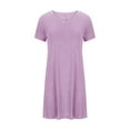 thumbnail image 4 of Mittory Women's Summer Sleeveless V-Neck T-Shirt Tunic Tops Blouse Shirts, 4 of 6