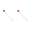 thumbnail image 2 of Justharion Stirrer Stirring Rod Silicone Long Handle Bar Tool Restaurant Cafe Red Strawberries 2Set, 2 of 6