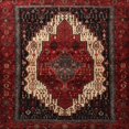 thumbnail image 1 of Ahgly Company Machine Washable Indoor Square Traditional Sepia Brown Area Rugs, 5' Square, 1 of 7