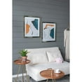 thumbnail image 5 of A&B Home Modern Abstract Framed Under Glass Wall Art - Set of 3 - 22"W x 26"H x 0.6?L - Blue/Orange, 5 of 5