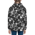 thumbnail image 6 of Kdxio Seamless Pattern With Skulls Pattern Kids Boys Girls Zip Up Hoodie 3D Printed Hooded Sweatshirt Hoody Coat with Pocket 7-12 Y-Medium, 6 of 6