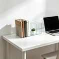 thumbnail image 5 of Bcylexb Desktop File Holders with 4 Slots, Vertical Document Organizer with Wide Sturdy Base Office Desk Book Stand for Sorting Magazines Papers Files, 5 of 6