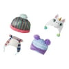 My Life As Doll 4 Pack Hat Bundle, Includes Fair Isle Beane, Sequin Beanie, Unicorn Hat, and Trapper Hat for 18" Dolls, 4 Pieces
