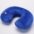 thumbnail image 6 of U-Shaped Inflatable Travel Pillow for Airplane Sleeping Support Portable Compact Blow Up Neck Cushion Soft Washable Cover, 6 of 7