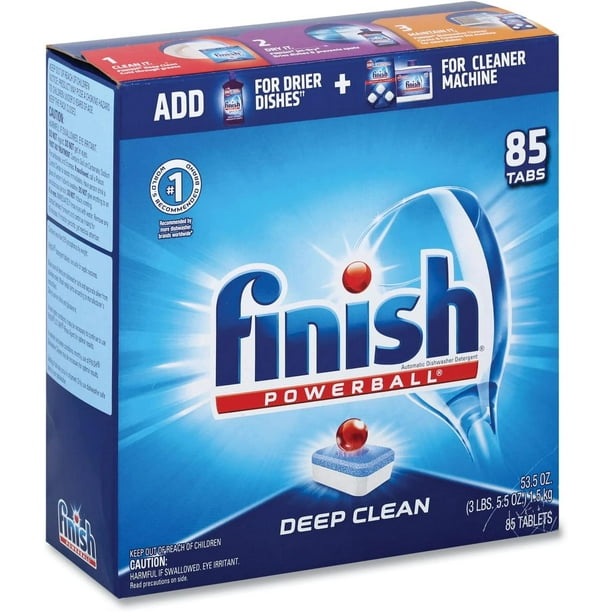 Finish Powerball 89729 Pestañas para lavavajillas aroma fresco 85/caja
