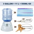 Dog Water Bowl Dispenser,3 Gallon/ 11L Pet Water Dispenser Station for