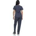 thumbnail image 2 of Lightweight Stretch Scrub Set with Zipper Top Elastic Waist Pants with 6 Pockets, 2 of 4
