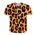 thumbnail image 1 of Nouveau T-Shirt Décontracté à Manches Courtes Col Rond Imprimé Léopard 3D pour Hommes, 1 of 5