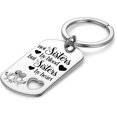 thumbnail image 2 of Best Friend Keychain,Not Sisters by Blood But Sisters by Heart Friendship Gifts for Women Sister Birthday BFF Jewelry, 2 of 4