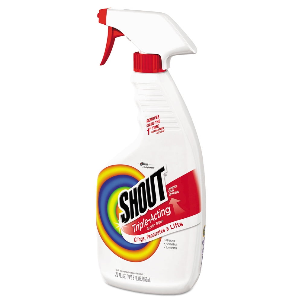 Shout 652463 Laundry Stain Remover, 22oz Spray Bottle, 12/carton
