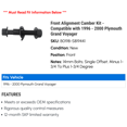 thumbnail image 2 of Front Alignment Camber Kit - Compatible with 1996 - 2000 Plymouth Grand Voyager 1997 1998 1999, 2 of 2