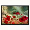 thumbnail image 2 of DESIGN ART Designart 'Wild Red Poppy Flowers in Sky' Floral Framed Canvas Art Print, 2 of 3