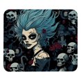 thumbnail image 1 of Alfombrilla de ratón con diseño de chica punk de pelo azul y base de goma antideslizante, cuadrada, protector para portátil, almohadillas de escritura, alfombrilla de ratón para juegos de, 1 of 7