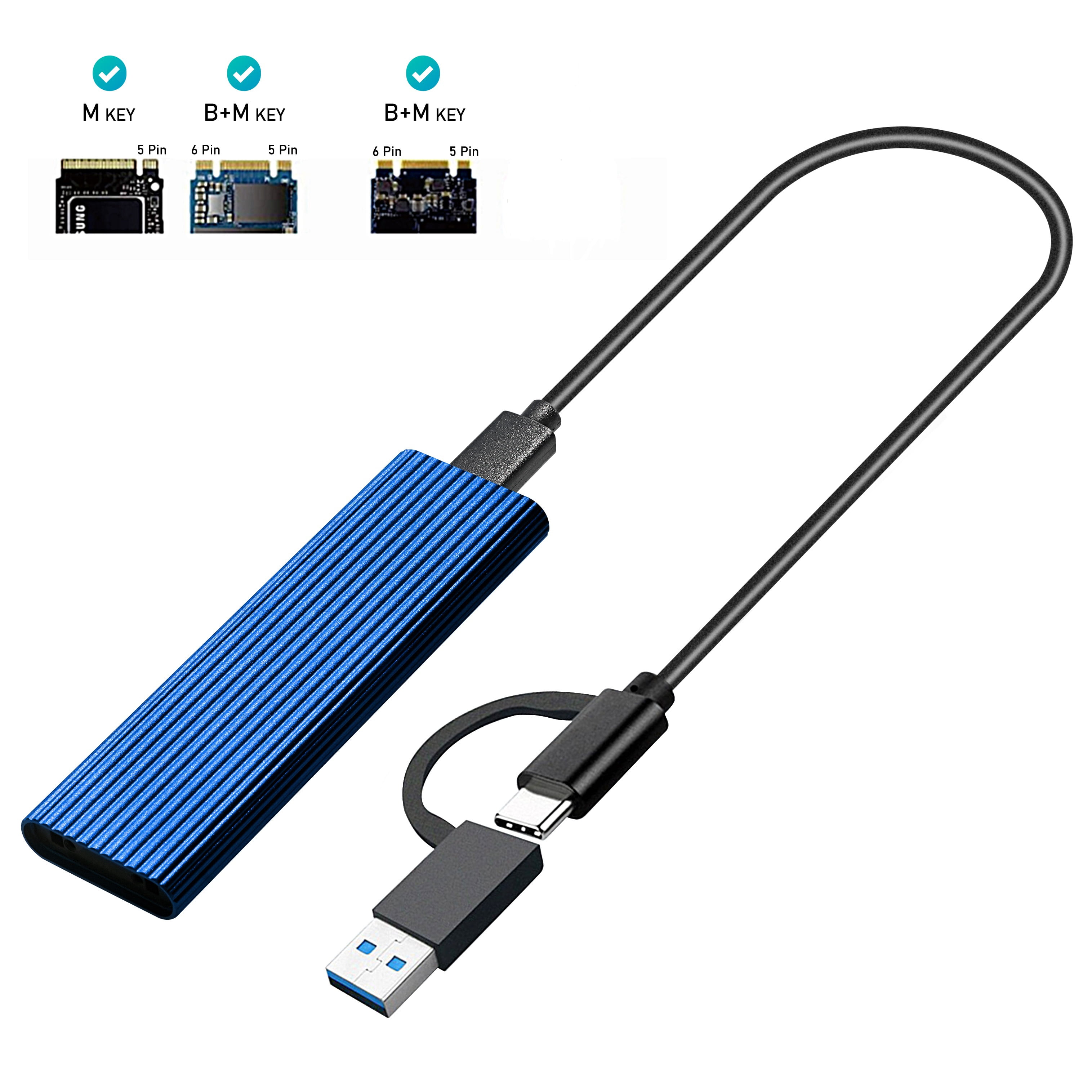 M 2 NVMe SSD Enclosure 10Gbps Dual Protocol M2 NVMe Case M2 NVMe PCIE