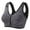 Grey, variant on Luna Hug Bra Front Closure, Comfy Bras Front Closure, Annacomfy Lunahug -Seamless Buckle Crossback Shaping Bra Krdevn,Size:XXL
