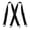 Black, variant on Men's 4-Clip Suspenders, Men's X-Back Suspenders with Hook Clips, 4 Metal Clip Elastic Wide Suspenders