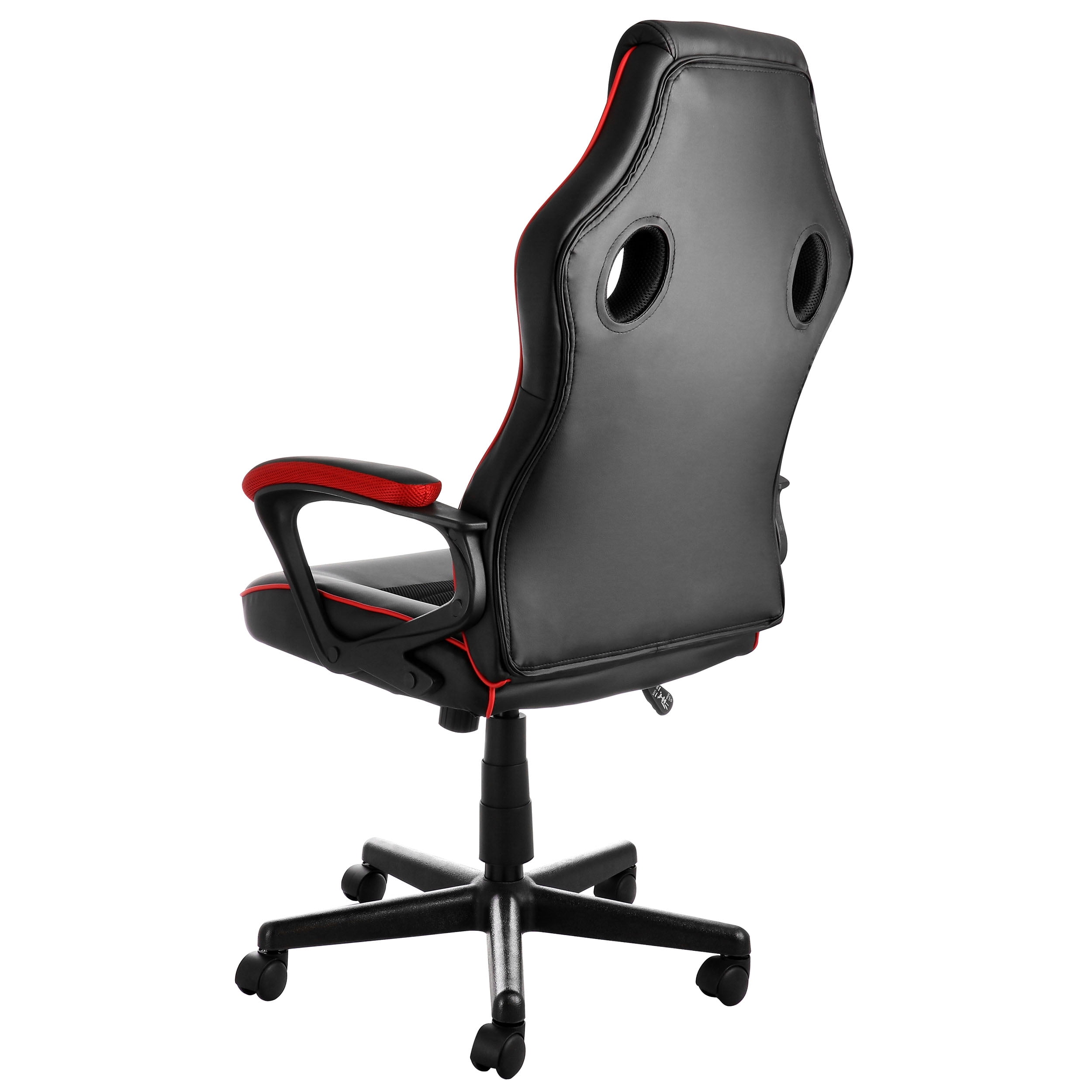 Elama High Back Tufted Faux Leather Adjustable Office Chair