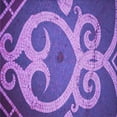 thumbnail image 1 of Ahgly Company Machine Washable Indoor Square Transitional Purple Amethyst Purple Area Rugs, 7' Square, 1 of 7