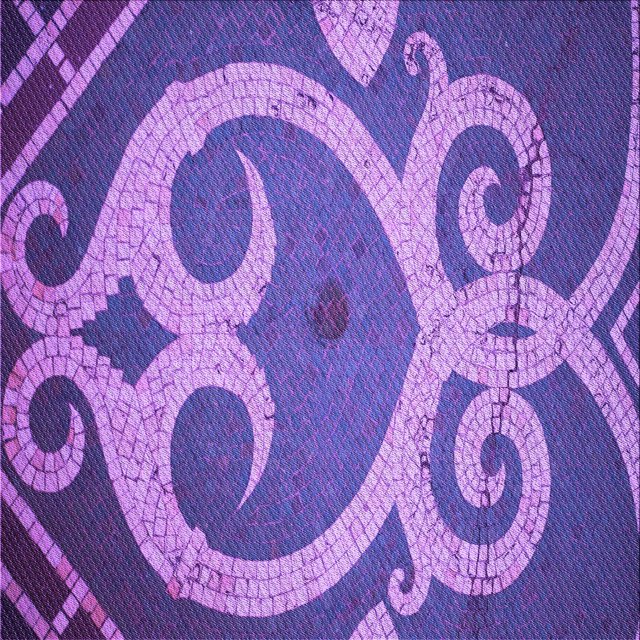 Ahgly Company Machine Washable Indoor Square Transitional Purple Amethyst Purple Area Rugs, 7' Square