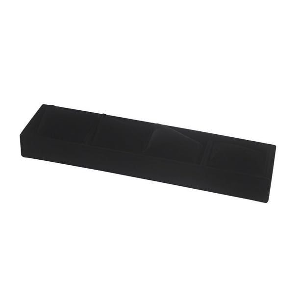 Qarigey Reloj bandeja organizador collar soporte joyería almohada titular tocador cajón organización caso para mostrador Ropa, zapatos y accesorios Miscelánea Negro