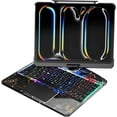 thumbnail image 1 of Clavier Tactile Sans Fil pour iPad (A16) 11e Génération 11 Pouces 2025, iPad 10e Génération 10.9 Pouces 2022 avec Dos Rigide Transparent & Trackpad & Rétroéclairage & Support Rotatif à 360° & Porte-Crayon, 1 of 6