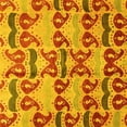 thumbnail image 1 of Ahgly Company Machine Washable Indoor Square Abstract Yellow Modern Area Rugs, 5' Square, 1 of 4