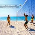 thumbnail image 2 of Soft Press PU Leather Indoor/Outdoor Volleyball, Yellow/Blue/White, 8.66 x 5.12 x 3.15", 2 of 4