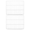 thumbnail image 1 of LOLIPPYY 2Pcs Refrigerator Replacement Wire Shelves White Metal Mesh Shelf Divider for Storage Organization, 1 of 8