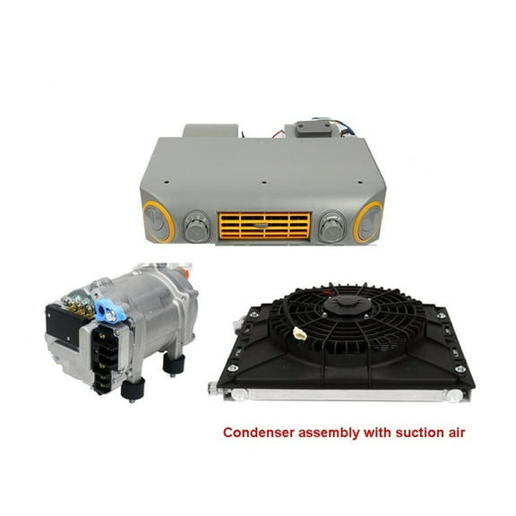 Universal Automotive Auto Electric Air Conditioning ,Compressor 12V 24V For Car Van Classic Single Cooler A/C Conditioner ,Efficient Cooling