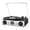 Silver, variant on TANLANIN Gray Record Player, Bluetooth, FM Radio & USB