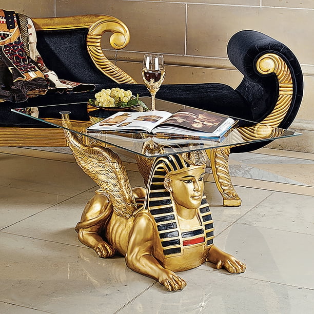 Design Toscano Golden Egyptian Sphinx, Diy Baby Changing Table Dresser Egypt