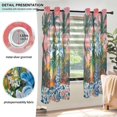 thumbnail image 3 of Yayeee Window Curtains Set of 2 for Living Room Light Filtering 63"x42", Blue Flowers, 3 of 7