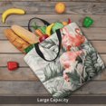 thumbnail image 5 of Fuzoiu Tropical With Flamingos Print Durable Tote Bag,Shoulder Bag with Zipper Closure,Casual Tote's Handbag,for Daily Use, Shopping, School, Work, 5 of 7