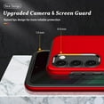 thumbnail image 4 of Shockproof Case for Samsung S23 Plus/S23+ 5G, [Embedded Finger Ring] Military Grade Phone Case Cover with Reinforced Metal Stand Kickstand [Support Magnetic Car Holder] for S23+, Red, 4 of 13