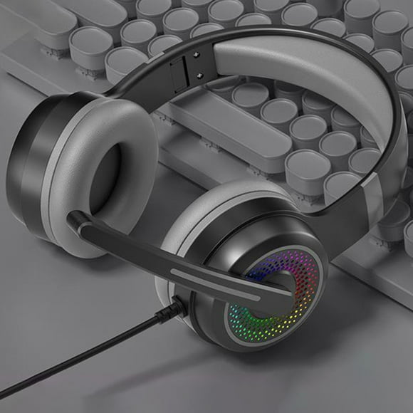 Chmadoxn Earphones Gaming Headset With Microphone Most Laptop Over-Ear Headphones Noise Canceling Mic 7 Stereo Surround Sound wired headset